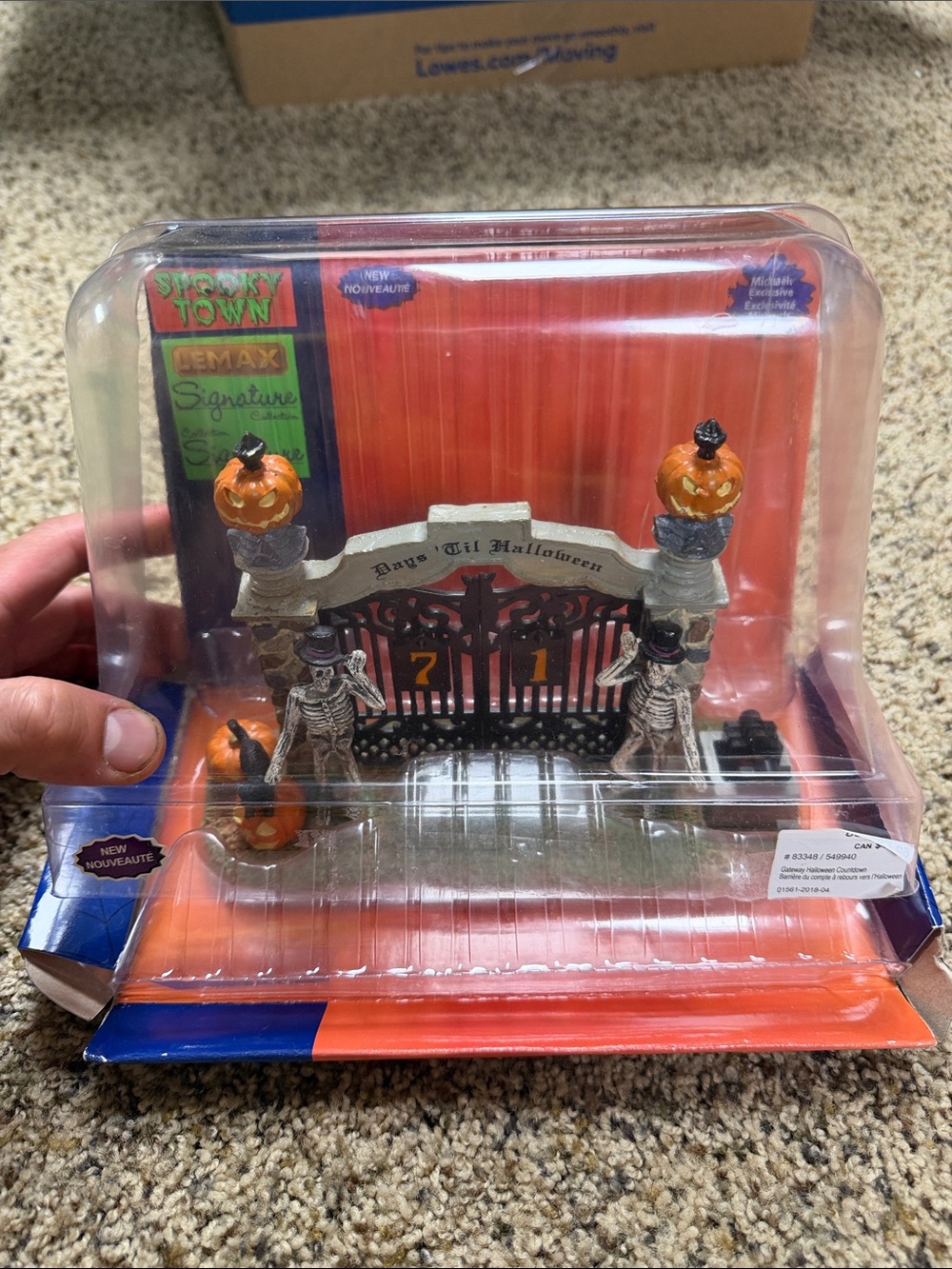 Signature Orange & Black Spooky Gate Halloween Decor